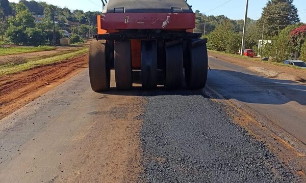 Avanza reparación de tramo clave de la ruta PY06 en Alto Paraná