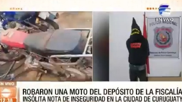 Curuguaty: Roban motocicleta del depósito de la Fiscalía - Noticias Paraguay