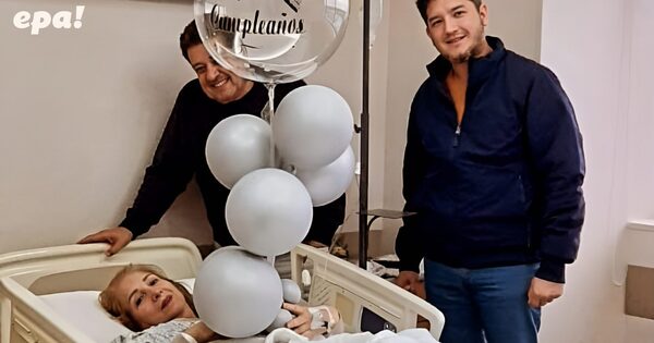 Ana María de Rodríguez celebra su cumpleaños en el hospital