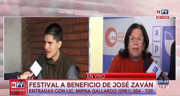 Organizan festival musical a beneficio de José Zaván - Noticias Paraguay