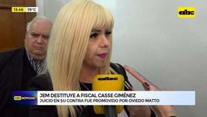 Video: el JEM destituye a la renunciante fiscala Casse Giménez - ABC Noticias - ABC Color