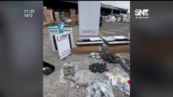 Llegaron armas ocultas en purificadores de aire - SNT