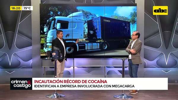 Video: identifican a empresa involucrada y detienen a chofer que habría transportado megacarga de cocaína - Crimen y castigo - ABC Color