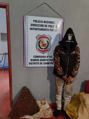 Fue detenido en chatarrería luego de presuntamente hurtar tapa de desagüe  - Policiales - ABC Color