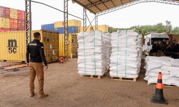 “Operación Dulzura” deja en principio perjuicio de más de USD 200 millones al narcotráfico – Diario TNPRESS