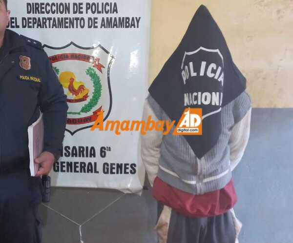 Joven consumidor de drogas es detenido por maltratar a su madre