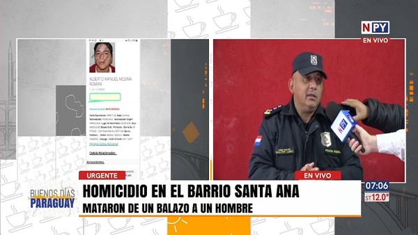Mataron a balazos a un hombre en el barrio Santa Ana - Noticias Paraguay
