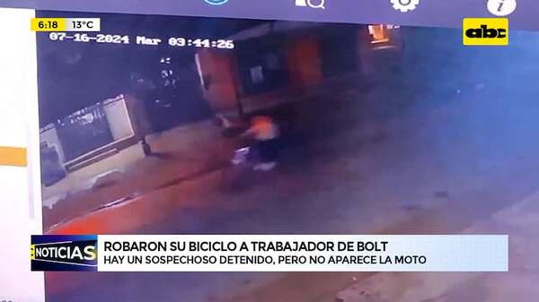Video: Robaron su biciclo a trabajador de motobolt - ABC Noticias - ABC Color