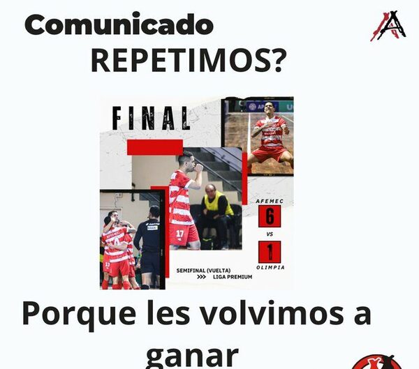 ¡Farreada jefe! Afemec se burla de Olimpia luego de ganarle el partido “protesta”