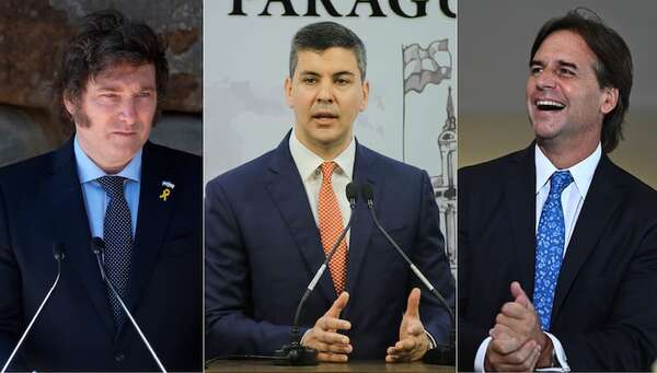 Milei recibe a Lacalle y Peña luego de una cumbre de Mercosur con reclamos - Mundo - ABC Color