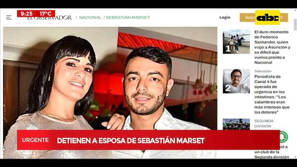 Video: Capturan a esposa de Sebastián Marset en España - ABC Noticias - ABC Color