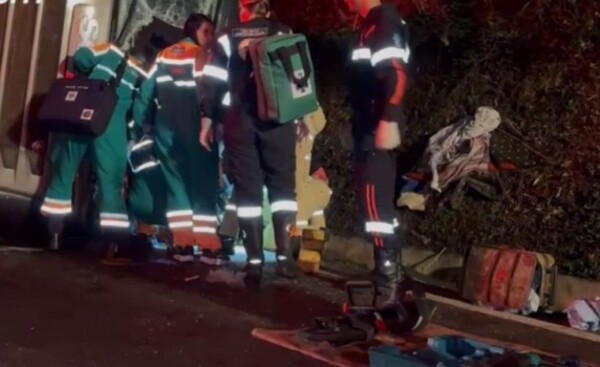 Camionero paraguayo resultó gravemente herido en accidente