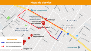Fin de semana se clausurará Mcal Estigarribia (de Asunción a San Lorenzo) » San Lorenzo PY