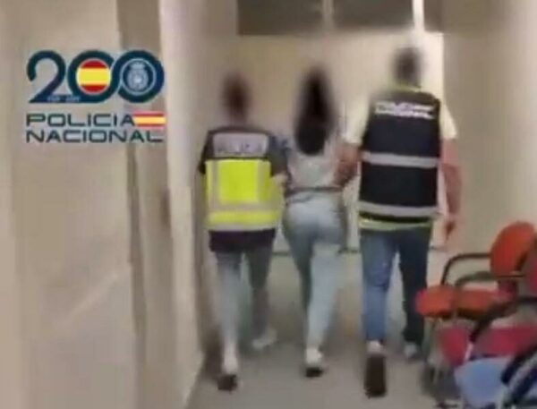 Muestran primeras imágenes de la detención de la esposa de Marset