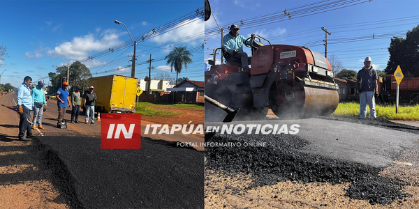 SE COLOCAN REDUCTORES DE VELOCIDAD Y LOMADAS SOBRE LA RUTA PY06 EN TRINIDAD - Itapúa Noticias