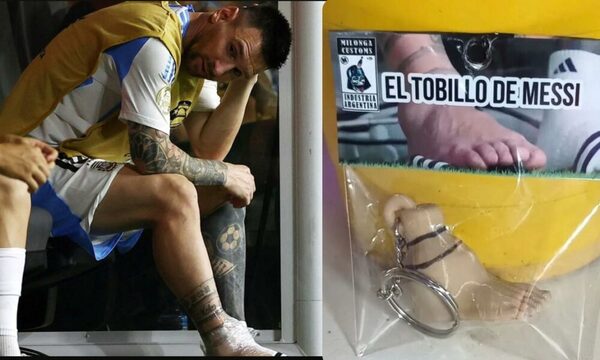 ¡Son rápidos los perros! Ya convirtieron en llaveritos el “tobillo de Messi”