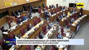 Video: sancionan bastardeada ley sobre nepotismo - ABC Noticias - ABC Color