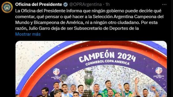 Subsecretario de Deportes, despedido en plena polémica de la selección argentina y Francia