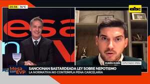 Video: esto dice el diputado Rubén Rubín sobre la ley antinepotismo sancionada en el Senado  - Mesa de Periodistas - ABC Color