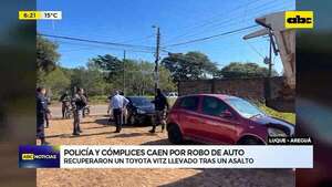 Video: Policía y cómplices caen por robo de auto   - ABC Noticias - ABC Color