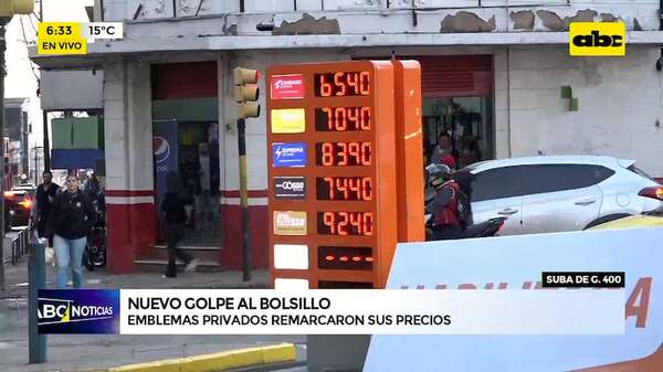 Nuevo golpe a los bolsillos: emblemas privados remarcan precios - ABC Noticias - ABC Color