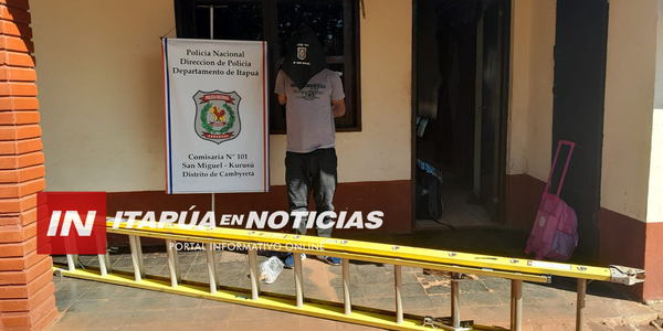 CAPTURAN A SUJETO CON 8 ANTECEDENTES EN EL DISTRITO DE CAMBYRETÁ - Itapúa Noticias