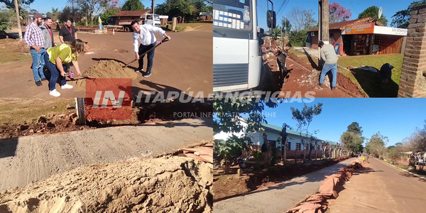 MUNICIPALIDAD DE TRINIDAD DIO PALADA INICIAL A IMPORTANTE PAQUETE DE OBRAS - Itapúa Noticias