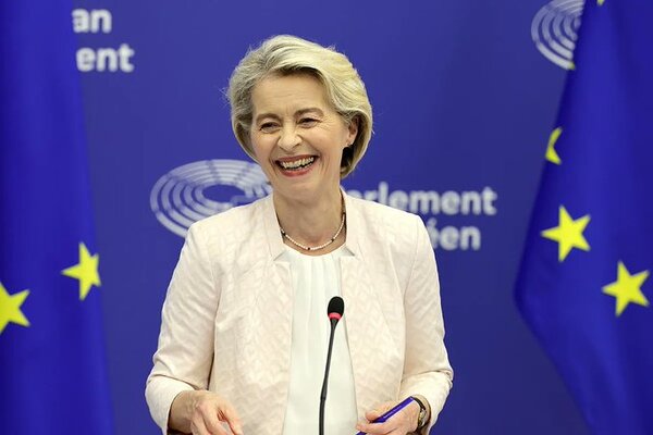 Ursula Von der Leyen, reelegida como presidenta de la Comisión Europea por un amplio margen
