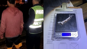 Sorprendieron a presunto delivery de crack en el barrio San Pedro de Encarnación