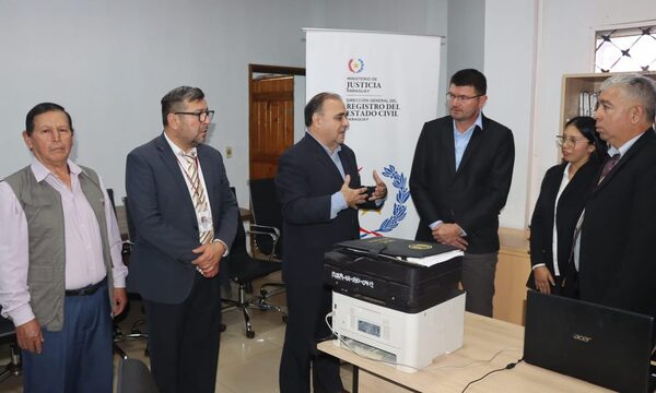 Tavapy ya cuenta con oficina del Registro Civil
