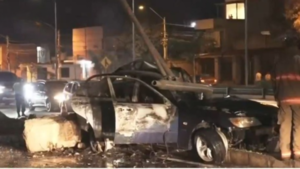 Dos personas fallecieron calcinadas tras choque en autopista Ñu Guasu