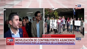 Contribuyentes asuncenos se manifiestan contra nuevo préstamo de Nenecho - Noticias Paraguay