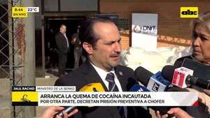 Video: Arrancó la quema de cocaína incautada  - ABC Noticias - ABC Color