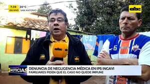 Video: Denuncia de negligencia médica en IPS Ingavi  - ABC Noticias - ABC Color