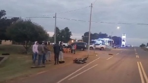 Canindeyú: Motociclista muere en brutal accidente - Noticias Paraguay