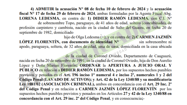 Presuntos colaboradores del narco Narciso Ayala afrontarán juicio