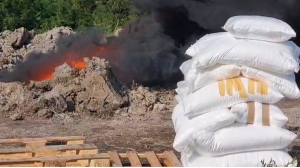 Incineran los 4.000 kilos de cocaína incautados en el Puerto Caacupemí