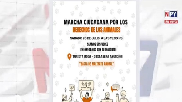 Convocan a marcha ciudadana por los derechos de los animales - Noticias Paraguay