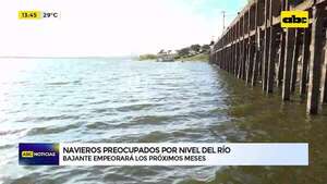 Navieros preocupados por nivel del río: bajante empeorará en los próximos meses - ABC Noticias - ABC Color