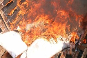 Queman más de 4 toneladas de cocaína incautadas en operativo Dulzura - ADN Digital