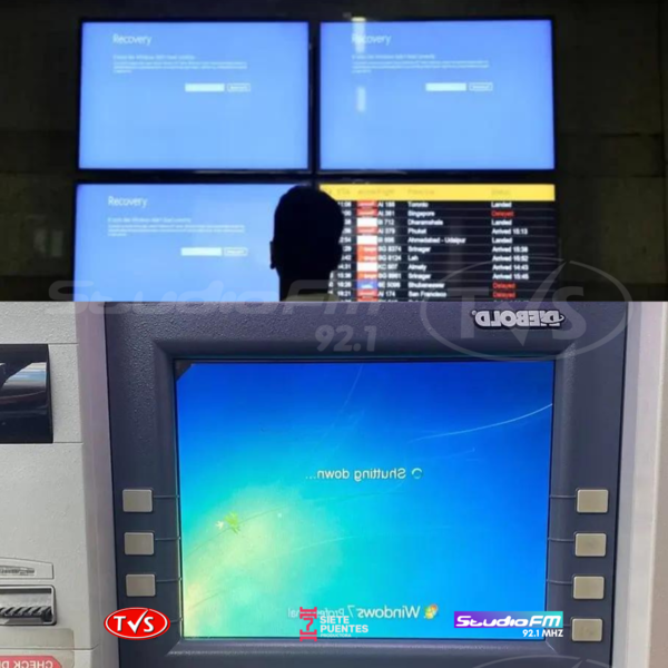 APAGÓN INFORMÁTICO PROVOCA CAOS A NIVEL MUNDIAL - TVS