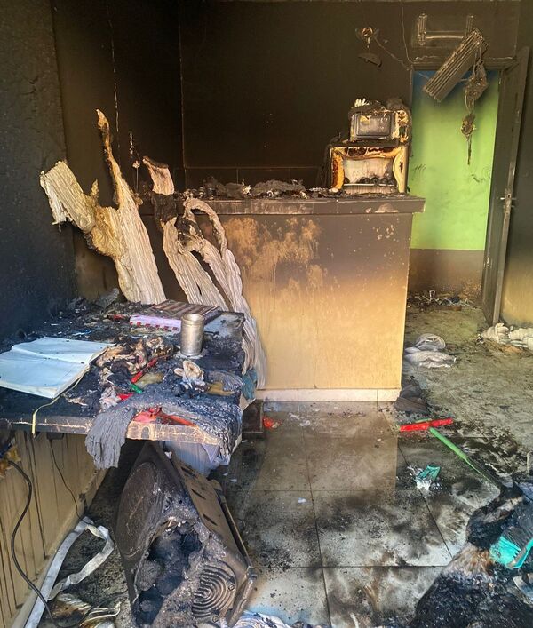 Incendio en vivienda de Horqueta deja en la calle a un joven universitario