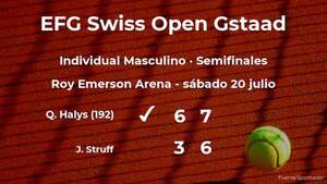 Quentin Halys gana en las semifinales del torneo de Gstaad - Tenis - ABC Color