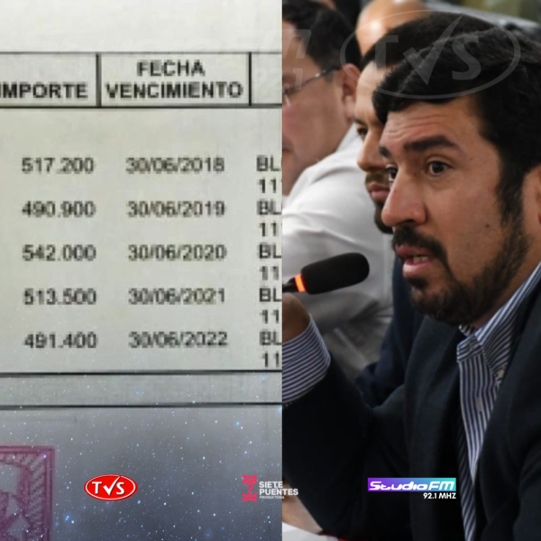 UN CONCEJAL QUE APOYÓ A NENECHO DEBE EN IMPUESTOS G. 134 MILLONES - TVS