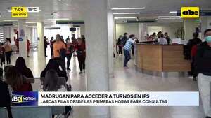 Video: Madrugan para acceder a turnos en IPS - ABC Noticias - ABC Color