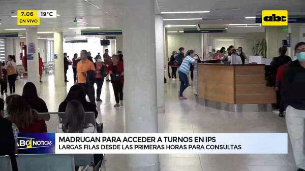 Video: Madrugan para acceder a turnos en IPS - ABC Noticias - ABC Color