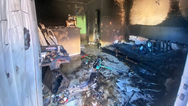 Joven logra escapar de incendio de su habitación en Horqueta