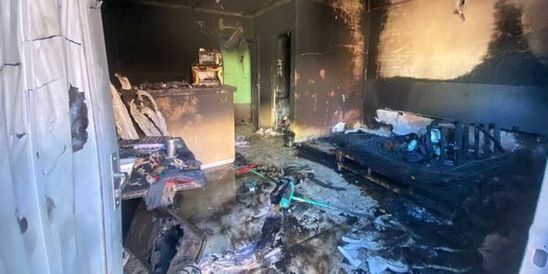 Joven se salvó de morir calcinado, pero lo perdió todo, hasta su tesis