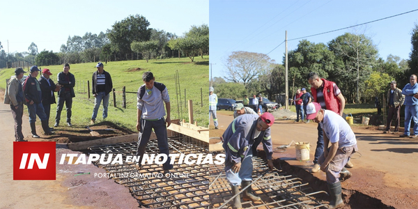 INTENDENTE DE NVA. ALBORADA VERIFICÓ OBRAS VIALES EN COMPAÑÍA DE CONCEJALES - Itapúa Noticias