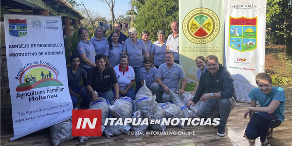SE REALIZÓ CHARLA TÉCNICA Y ENTREGA DE SEMILLAS DE PAPA EN HOHENAU - Itapúa Noticias